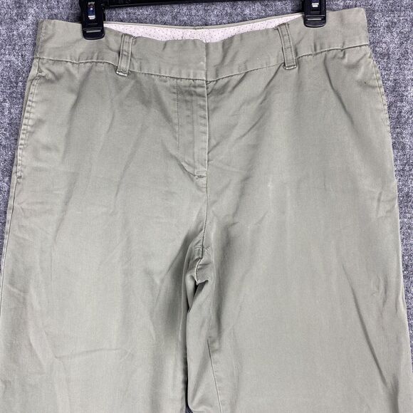 G.H. Bass Pants‎ Womens 12 High Waist Tapered Relaxed Loose Lightweight Chino - Picture 3 of 11